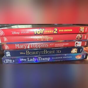 Lot of 5 DISNEY DVD'S